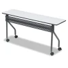 OfficeWorks Mobile Training Table, Rectangular, 60″ x 18″ x 29″, Gray/Charcoal