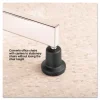 High Profile Bell Glides, Grip Ring Type B Stem, 2.19″ x 2.31″ Glide, Matte Black, 5/Set - Image 3