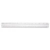 12″ Magnifying Ruler, Standard/metric, Plastic, Clear