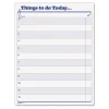 “Things To Do Today” Daily Agenda Pad, One-Part (No Copies), 8.5 x 11, 100 Forms Total