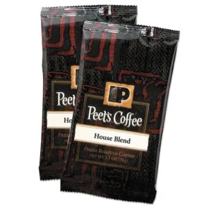 Coffee Portion Packs, House Blend, Decaf, 2.5 Oz Frack Pack, 18/box