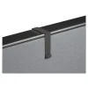 Cubicle Partition Hangers, For 1.5″ to 2.5″ Thick Partition Walls, Black, 2/Set - Image 2