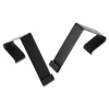 Cubicle Partition Hangers, For 1.5″ to 2.5″ Thick Partition Walls, Black, 2/Set