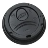 Drink-Thru Lids, Fits 10 Oz To 20 Oz Cups, Plastic, Black, 1,000/carton