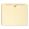 100% Recycled Top Tab File Jackets, Straight Tab, Letter Size, Manila, 50/box
