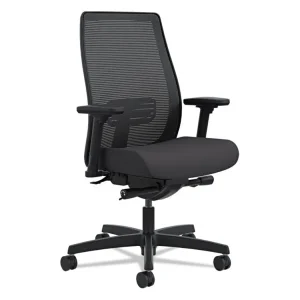 Endorse Mesh Mid-Back Work Chair, Supports Up To 300 Lb, 17.5″ To 21.75″ Seat Height, Black