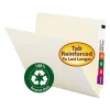 100% Recycled Manila End Tab Folders, Straight Tabs, Letter Size, 0.75″ Expansion, Manila, 100/Box