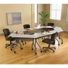 OfficeWorks Mobile Training Table, Rectangular, 60″ x 18″ x 29″, Gray/Charcoal - Image 2