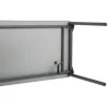 Maxx Legroom Wood Folding Table, Rectangular, 72″ x 30″ x 29.5″, Walnut/Charcoal - Image 3