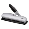 20-Sheet Lighttouch Desktop Two- To Seven-Hole Punch, 9/32″ Holes, Silver/black