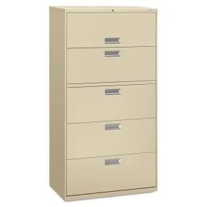 Brigade 600 Series Lateral File, 4 Legal/letter-Size File Drawers, Light Gray, 36″ X 18″ X 52.5″