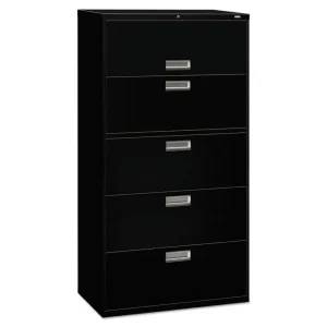 Brigade 600 Series Lateral File, 4 Legal/letter-Size File Drawers, Black, 42″ X 18″ X 52.5″