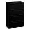 Brigade 700 Series Lateral File, 4 Legal/letter-Size File Drawers, Black, 36″ X 18″ X 52.5″