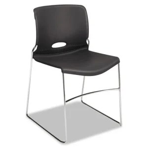 Olson Stacker High Density Chair, Supports Up to 300 lb, 17.75″ Seat Height, Lava Seat, Lava Back, Chrome Base, 4/Carton