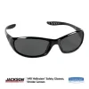 V40 Hellraiser Safety Glasses, Black Frame, Smoke Lens - Image 2