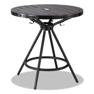CoGo Tables, Steel, Round, 30″ Diameter x 29.5h, Black, Ships in 1-3 Business Days