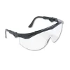 Tomahawk Wraparound Safety Glasses, Black Nylon Frame, Clear Lens, 12/box - Image 2