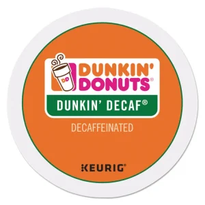 K-Cup Pods, Dunkin’ Decaf, 24/box