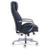 Commercial 2000 Big/tall Executive Chair, Lumbar, Supports 400 Lb, 20.25″ To 23.25″ Seat Height, Black Seat/back, Silver Base - Image 2