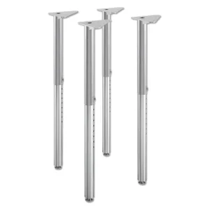 Build Adjustable Post Legs, 22″ to 34″ High, Platinum, 4/Pack