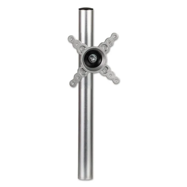 Lotus Single Monitor Arm Kit, For 26″ Monitors, 180 Degree Rotation, 180 Degree Pan, Silver, Supports 17 Lb