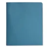 2-Pocket Folder With Tang Fastener, 0.5″ Capacity, 11 X 8.5, Blue, 25/box - Image 2