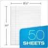 “The Legal Pad” Plus Ruled Perforated Pads With 40 Pt. Back, Wide/legal Rule, 50 White 8.5 X 11.75 Sheets, Dozen - Image 2