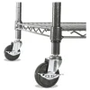 NSF Certified Industrial Four-Shelf Wire Shelving Kit, 48w x 18d x 72h, Black - Image 3