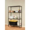 Nsf Certified 4-Shelf Wire Shelving Kit With Casters, 48w X 18d X 72h, Silver - Image 3