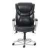 Emerson Executive Task Chair, Supports Up To 300 Lb, 19″ To 22″ Seat Height, Black Seat/back, Silver Base - Image 2