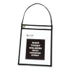 1-Pocket Shop Ticket Holder w/Setrap, Black Stitching, 75-Sheet, 9 x 12, 15/Box - Image 2