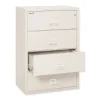 Insulated Lateral File, 4 Legal/letter-Size File Drawers, Parchment, 37.5″ X 22.13″ X 52.75″, 323.24 Lb Overall Capacity