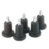 High Profile Bell Glides, Grip Ring Type B Stem, 2.19″ x 2.31″ Glide, Matte Black, 5/Set - Image 2