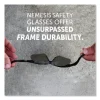 V30 Nemesis Safety Glasses, Black Frame, Smoke Anti-Fog Lens - Image 3