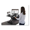 High Rise Height Adjustable Compact Standing Desk with Keyboard Tray, 32.5 x 25 x 19, Black, Ships in 1-3 Business Days - Image 2