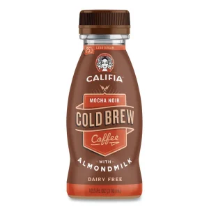 Cold Brew Coffee With Almond Milk, 10.5 Oz Bottle, Mocha Noir, 8/pack, Ships In 1-3 Business Days