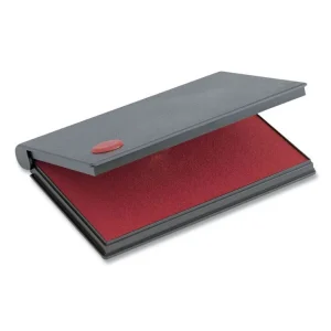 2000 PLUS One-Color Felt Stamp Pad, #2, 6.25″ x 3.5″, Red
