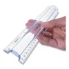 12″ Magnifying Ruler, Standard/metric, Plastic, Clear - Image 3