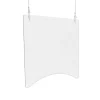 Hanging Barrier, 35.75″ X 24″, Acrylic, Clear, 2/carton