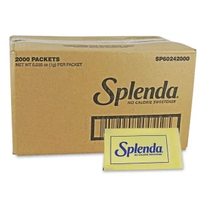 No Calorie Sweetener Packets, 0.04 Oz Packets, 400/box, 6 Boxes/carton
