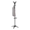 Cleo Coat Stand, Stand Alone Rack, Ten Knobs, Steel/plastic, 19.75w X 19.75d X 68.9h, Black - Image 3