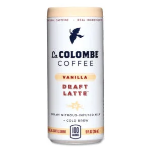 Cold Brew Draft Latte, Vanilla, 9 Oz Can, 12/carton