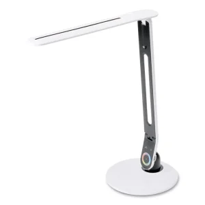 Color Changing LED Desk Lamp with RGB Arm, 18.12″ High, White