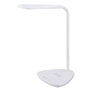 Flexible Wireless Charging LED Desk Lamp, 12.88″ High, White