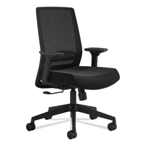 Medina Deluxe Task Chair, Supports Up To 275 Lb, 18″ To 22″ Seat Height, Black