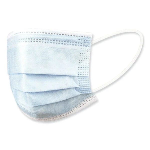 Three-Ply General Use Face Mask, Blue, 50/box, 40 Boxes/carton