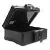 Fire And Waterproof Safe Chest With Carry Handle, 16 X 12.6 X 6.6, Black - Image 2