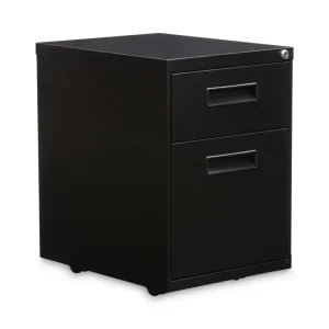 File Pedestal, Left Or Right, 2-Drawers: Box/file, Legal/letter, Black, 14.96″ X 19.29″ X 21.65″