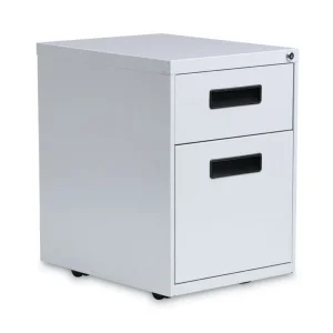 File Pedestal, Left Or Right, 2-Drawers: Box/file, Legal/letter, Light Gray, 14.96″ X 19.29″ X 21.65″