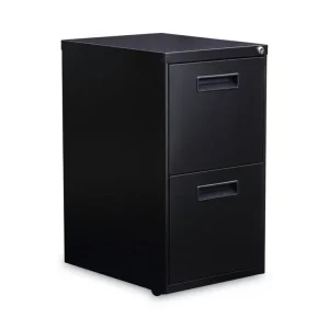 File Pedestal, Left Or Right, 2 Legal/letter-Size File Drawers, Black, 14.96″ X 19.29″ X 27.75″